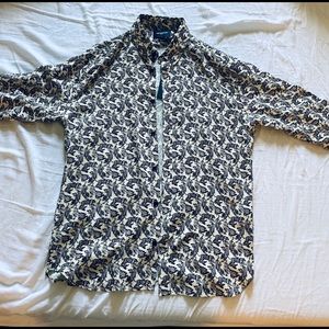 NWT The Kooples Long Sleeve Tiger Print Shirt